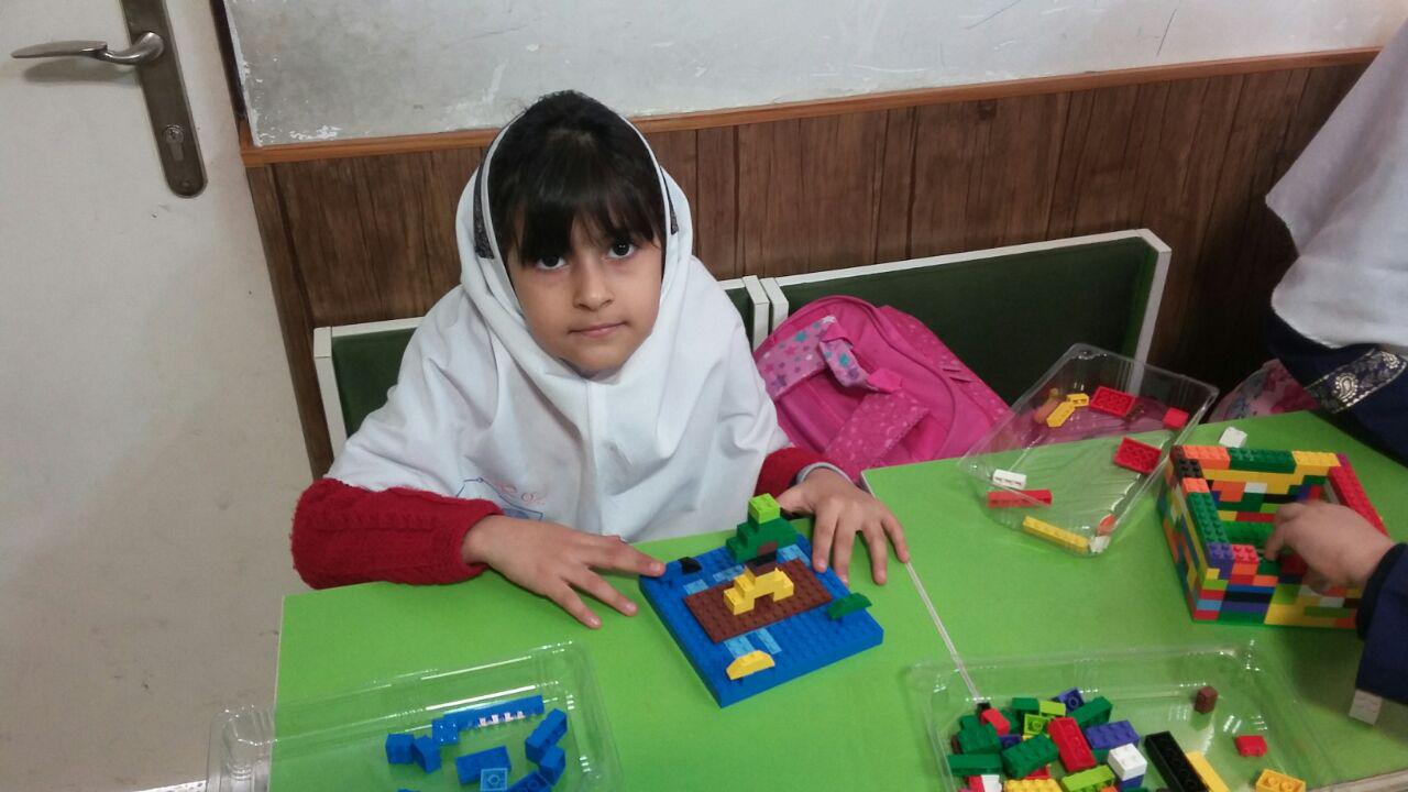 فعالیت های لگوی آموزشی دی ماه دانش آموزان باران اندیشه